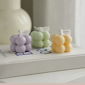 Candele Profumate in Cera di Soia Mini Bubble all'Ingrosso per Regali di Nozze, Trasparenti con Confezione in Scatola Trasparente - Product Image 3