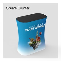 Comptoir d'exposition pour salon professionnel, en aluminium, pliable, portable, personnalisé, pour la publicité, les expositions et les promotions