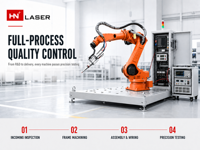 Robot Pengelasan Laser Struktur Baja 6 Axis untuk Otomatisasi Pengelasan Bengkel Fabrikasi Logam Berat