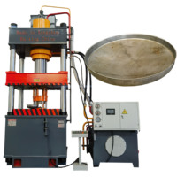 Presse hydraulique à quatre colonnes et trois poutres 315T, machine d'étirage de canettes à servomoteur haute précision avec pompe à engrenages PLC