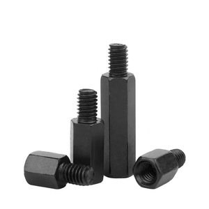Baiguluo Hexagonal Connector Pillar M3 Black Single-Head Industrial <b>Computer</b> <b>Accessories</b> - Product Image 3