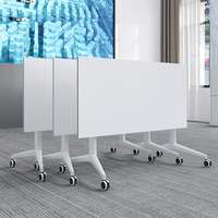 Bureau d'ordinateur pliable moderne et portable, table pliable mobile pour l'école, table de conférence pliable pour salle de formation