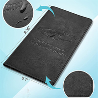 Porte-carte d'immatriculation de voiture, boîte de rangement pour permis de conduire, compartiment pour le portefeuille du propriétaire de la voiture, housse de protection