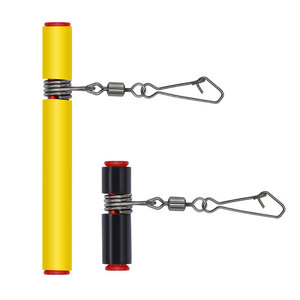 FTK Factory <span class=keywords><strong>Direct</strong></span> 1 pièce <span class=keywords><strong>en</strong></span> gros Émerillon de pêche à ressort (Noir/Jaune) Personnalisation OBM pour la pêche à la ligne - Product Image 1