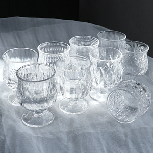 Verre à cocktail et whisky <span class=keywords><strong>mini</strong></span> transparent à pied court, style gobelet, couleur personnalisable, en gros, pour bars et fêtes, en stock - Product Image 2