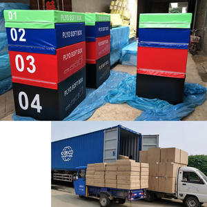 Fitness Ginásio Comercial Equipamento Empilhável Espuma Soft Plyo <span class=keywords><strong>Box</strong></span> Plyometric <span class=keywords><strong>Jump</strong></span> <span class=keywords><strong>Box</strong></span> Set quatro em um - Product Image 5