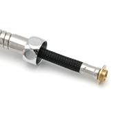 120cm acier inoxydable haute pression fini Chrome supérieur S.S. Robinet de douche Anti-torsion à Double verrouillage dans la douche