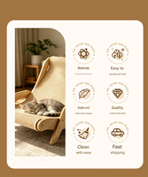 Griffoir pour chat en forme de M, vertical, en sisal, avec planche ondulée, durable, à fixer au mur, protection de meubles, tapis pour chaton