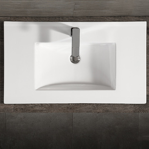 Conception haut de gamme rectangulaire salle de bain lavabo forme carrée salle de bain vanité évier hôtel armoire évier salle de bain <span class=keywords><strong>bassin</strong></span> - Product Image 2