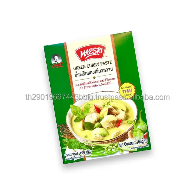 Premium Grade High Quality Instant Green Curry Paste AEK AROI Brand Wholesale from Thailand
