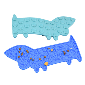 VaryWell - Tapete de Silicona Ecológico, Impermeable, de Alimentación Lenta, con Forma Redondeada y Ventosas para Perros - Product Image 1