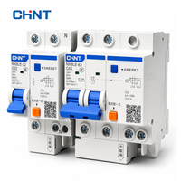 Disjoncteur différentiel CHINT NXBLE-32 RCBO 1P+N 2P 3P 4P 6A 10A 16A 20A 25A 32A 30mA 6kA 230V Courbe C Rail DIN