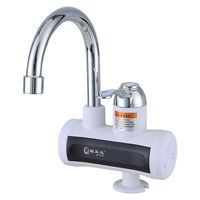 Robinet Chauffe-Eau Électrique 220V Instantané Sans Réservoir pour Cuisine, Affichage Numérique, Mélangeur à Débit Chauffant
