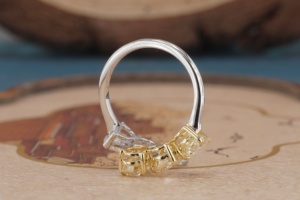 Bague en or 14 carats de qualité supérieure avec diamant créé en laboratoire pour femme, certifiée IGI, bague en diamant synthétique, bijoux fins, cadeau de fiançailles, cadeau de mariage - Product Image 6