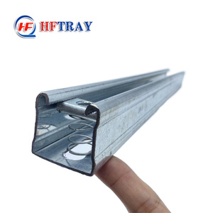 เหล็กชุบสังกะสีแบบจุ่มร้อนสำหรับงานก่อสร้าง รูปตัวซี ยี่ห้อ Unistrut จากโรงงาน - Product Image 2