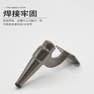 Patas Metálicas para Muebles Wansheng de 13cm, 15cm y 18cm, Color Negro Metálico, Soldadas, para Sofá, Mesa de Noche, Mueble de TV, Mesa de Centro - Product Image 1