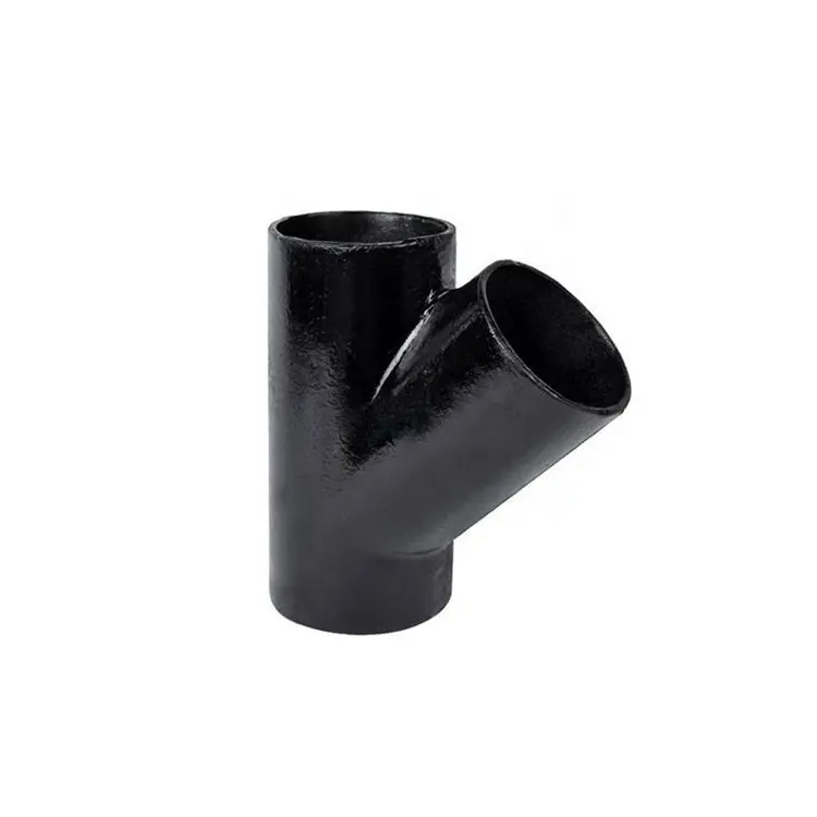 standard ANSI/ASME B16.9 carbon steel 45 degree pipe fitting lateral tee