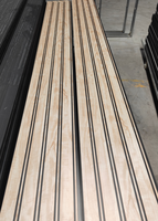 Panel Dinding PVC Beralur Harga Pabrik 300*2900*8MM Sistem Interlocking Tahan Air Tahan Api untuk Dekorasi Interior Hotel Kantor