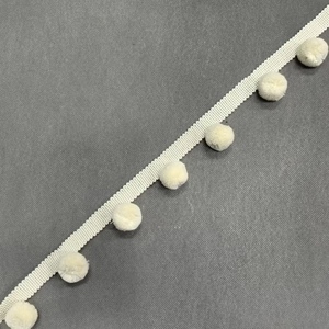 شريط زخرفي كبير من ZSY بطول 4.3 سم مع كرات زينة وشراشيب للستائر والأرائك، شريط دانتيل مزين بالخرز لتزيين الستائر والأوشحة والقبعات - Product Image 2