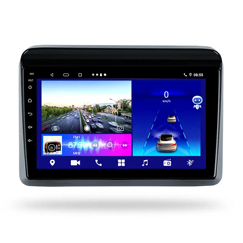 Autoradio 안드로이드 10.0 스테레오 호환 HD 지원 BT GPS TPMS 스티어링 휠 DVD 재생 스즈키 ERTIGA 2018