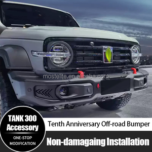 Accesorios Exteriores para Automóviles Todoterreno 4X4, Parachoques Delantero de Aluminio Personalizado para el Décimo Aniversario para Accesorios GWM Tank 300 - Product Image 2