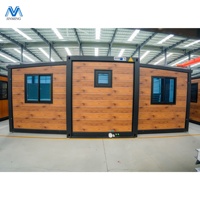 Maison modulaire préfabriquée extensible en panneaux sandwich contemporains de 20 pieds et 40 pieds, certifiée CE
