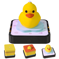 Bloc-notes 3D en papier B.Duck mignon, calendrier de bureau, modèle animal superposé, décoration légère, art populaire fait main, personnalisable