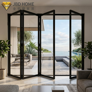Conception de l'<span class=keywords><strong>entrée</strong></span> principale <span class=keywords><strong>Porte</strong></span> pliante en aluminium Portes pliantes en verre à double couche pour la maison <span class=keywords><strong>Porte</strong></span> pliante de qualité supérieure - Product Image 3