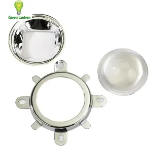 Lensa Cangkir Reflektor Kaca 67Mm untuk Lampu Spot 10W ~ 50W, Lampu Jalan Led atau Lampu Downlight