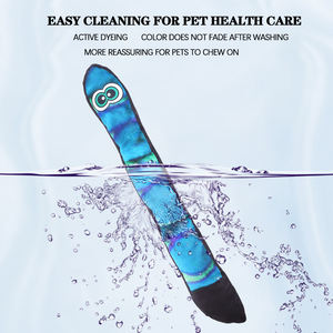 קריקטורה בצורת כלב צעצוע בצורת נחש עם עיניים גדולות הסיטונאות אינטראקטיבית צעצוע צעצוע לחיות מחמד צעצוע שיניים מצחיק ניקוי תכונה - Product Image 5