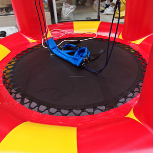 Trampoline gonflable de saut à l'élastique <span class=keywords><strong>pour</strong></span> adultes et enfants, avec <span class=keywords><strong>bâche</strong></span> en PVC durable, trampoline à élastique simple à vendre - Product Image 3
