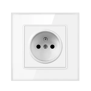 French Standard 16A Home Wall Power USB Socket Outlet, AC 100~250V