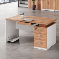 Vente en gros de bureau en bois industriel moderne Bureau poste de travail pour écrire Table d'ordinateur avec chaise pour le bureau