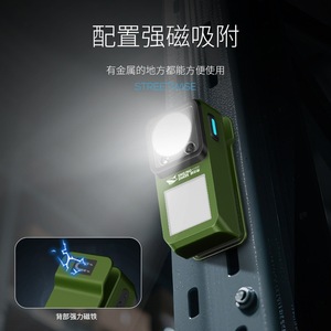 Smiling Shark Magnetic <b>LED</b> <b>Work</b> <b>Light</b> <b>Rechargeable</b> Portable Clip Lamp for Outdoor Hiking Auto Repair - Product Image 3