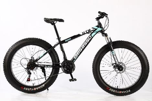 Vélo de course tout-terrain B2B uniquement, cadre en acier 26 pouces, pneus larges, 21 vitesses, suspension intégrale, pneus 4.0, freins à disque mécaniques, confort pour adultes - Product Image 4