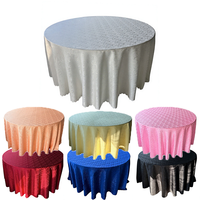 Nappes de table florales personnalisées multicolores : Nappes rondes élégantes en polyester pré-lavées, style banquet, en plusieurs tailles