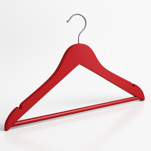 High Quality Custom Luxury <b>Wooden</b> <b>Clothes</b> <b>Hanger</b> Notched Shoulder Design Painted Multifunction Durable Space Saving Bathroom - Product Image 4