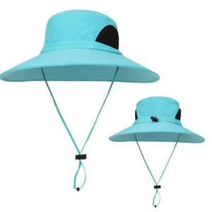 <b>Summer</b> Sun <b>Hat</b> Men's and Women's Large-brimmed Sun <b>Hat</b> Outdoor Face-covering UV Fisherman's <b>Hat</b> - Product Image 1