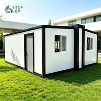 Maison conteneur de luxe extensible 20FT 30FT 40FT, structure en acier pliable, maison préfabriquée étanche