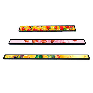 Étiquette de <span class=keywords><strong>prix</strong></span> de magasin de détail Signalisation numérique Écran à bande LCD Multi taille en option Support tactile Étagère Barre étirée Affichage - Product Image 5