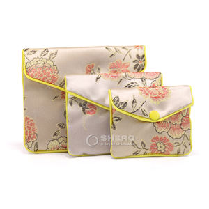 Shero-Bolsa de seda personalizada para joyas, bolsa de viaje, organizador de anillos, pendientes, joyería, bolsa de terciopelo de gamuza - Product Image 3