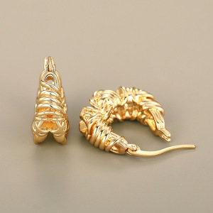 <b>Braided</b> Design Ear Cuff For Women U Shape Hoop Earrings Elegant Fashion Jewelry <b>Accessories</b> - Product Image 4