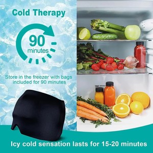 Migraine Relief Cap Headache Hat Gel <b>Hot</b> <b>Cold</b> Therapy Ice Cap for Relieve Pain Ice <b>Cold</b> Compress Head Wrap Gel Cap Eye Mask for - Product Image 5