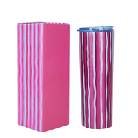 Gobelets droits de 20 oz en acier inoxydable, à double paroi, à sublimation fine de 20 oz OEM