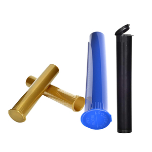 Tube de rangement anti-odeur en plastique écologique doré multicolores avec couvercle à pression 90 mm - Product Image 5