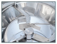 Mélangeur en plastique vertical de couleur du malaxeur 50 ~ 300 KG industriel d'acier inoxydable de la CE bon prix
