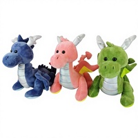 Angles brillants Dragon peluche jouet balançant peluche poupée PP coton remplissage pour cadeau d'anniversaire bébé soulagement du Stress lavé