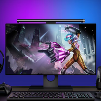 Lampe de bureau LED USB à température de couleur réglable (3000K-6000K), design à clipser, contrôle RGB, construction moderne en aluminium pour le bureau
