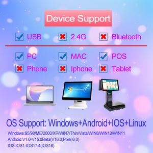 Aixw Máy tính để bàn 2D Đầu đọc mã vạch QR 2D Đầu đọc mã vạch cho siêu thị nhà hàng USB có dây cắm và chơi - Product Image 4