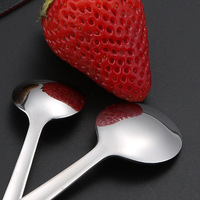 Mini Cuchara de Acero Inoxidable 304, Apta para Lavavajillas, para Cocina, Sal, Café, Regalo, Vajilla